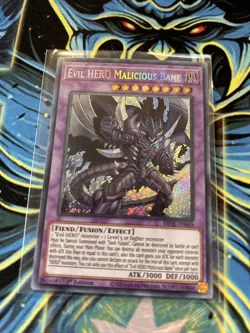 Yu-Gi-Oh! TCG Evil HERO Malicious Bane Brothers of Legend BROL-EN069 1st Edition - Image 1