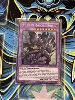 Yu-Gi-Oh! TCG Evil HERO Malicious Bane Brothers of Legend BROL-EN069 1st Edition - Image 2