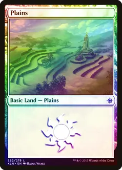 Plains (262) FOIL Ixalan NM Basic Land MAGIC THE GATHERING MTG CARD ABUGames - Image 1