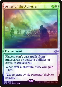 Ashes of the Abhorrent FOIL Ixalan NM White Rare MAGIC GATHERING CARD ABUGames - Image 1