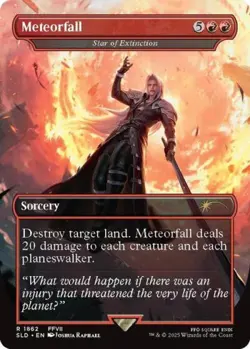 Meteorfall - Star of Extinction - Near Mint MTG Secret Lair - Image 1