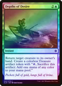 Depths of Desire FOIL Ixalan NM Blue Common MAGIC THE GATHERING CARD ABUGames - Image 1