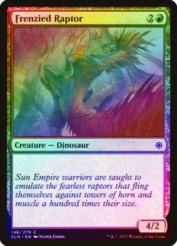 Frenzied Raptor FOIL Ixalan NM Red Common MAGIC THE GATHERING CARD ABUGames - Image 1