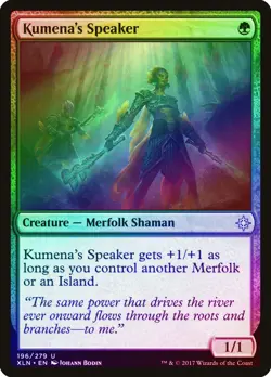 Kumena's Speaker FOIL Ixalan NM Green Uncommon MAGIC GATHERING CARD ABUGames - Image 1