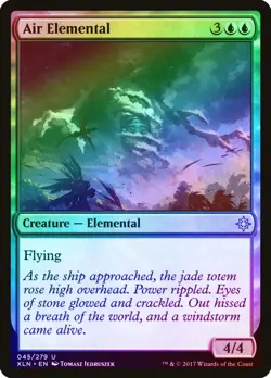 Air Elemental FOIL Ixalan NM Blue Uncommon MAGIC THE GATHERING CARD ABUGames - Image 1
