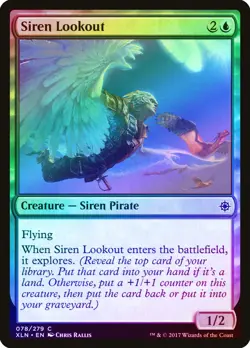 Siren Lookout FOIL Ixalan NM Blue Common MAGIC THE GATHERING MTG CARD ABUGames - Image 1