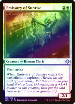 Emissary of Sunrise FOIL Ixalan NM White Uncommon MAGIC MTG CARD ABUGames - Image 1