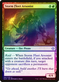 Storm Fleet Arsonist FOIL Ixalan NM Red Uncommon MAGIC GATHERING CARD ABUGames - Image 1