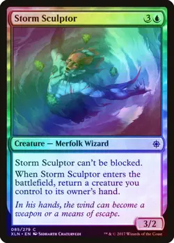 Storm Sculptor FOIL Ixalan NM Blue Common MAGIC THE GATHERING CARD ABUGames - Image 1