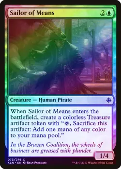 Sailor of Means FOIL Ixalan NM Blue Common MAGIC THE GATHERING CARD ABUGames - Image 1