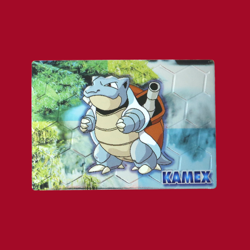 BLASTOISE (KAMEX)--JAPANESE MEIJI EMBOSSED PROMO FOIL POKEMON CARD - Image 1