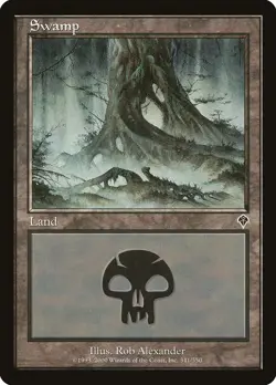 Swamp (341) Invasion NM Basic Land MAGIC THE GATHERING MTG CARD ABUGames - Image 1