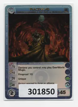 (301850) RAZNUS 70/10/75/45/45 (2 Max Stats) SR Premium Pack Foil Chaotic Card - Image 1