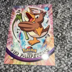 Topps Pokemon Card - Farfetch'd #83 - Blue Logo - NM Non Holo - Image 1