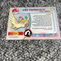 Topps Pokemon Card - Farfetch'd #83 - Blue Logo - NM Non Holo - Image 2
