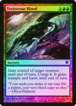 Traitorous Blood FOIL Innistrad PLD Red Common MAGIC GATHERING CARD ABUGames - Image 1