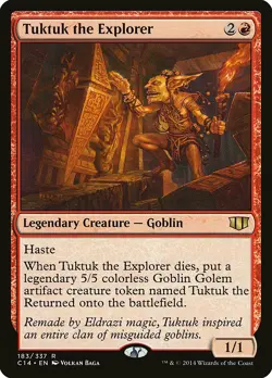 Tuktuk the Explorer Commander 2014 NM Red Rare MAGIC GATHERING CARD ABUGames - Image 1