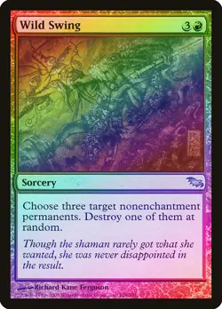 Wild Swing FOIL Shadowmoor NM Red Uncommon MAGIC THE GATHERING CARD ABUGames - Image 1