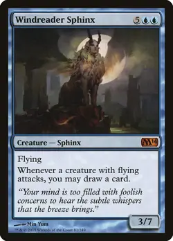 Windreader Sphinx Magic 2014 / M14 NM Blue Mythic Rare MAGIC MTG CARD ABUGames - Image 1