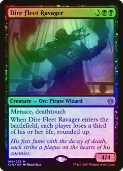 Dire Fleet Ravager FOIL Ixalan NM Black Mythic Rare MAGIC MTG CARD ABUGames - Image 1