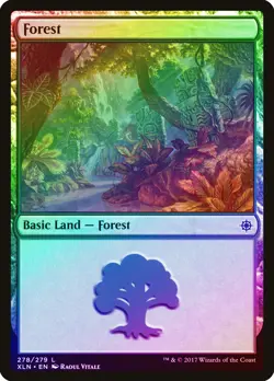 Forest (278) FOIL Ixalan NM Basic Land MAGIC THE GATHERING MTG CARD ABUGames - Image 1