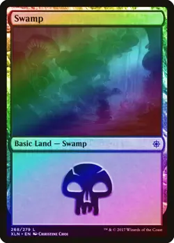 Swamp (268) FOIL Ixalan NM Basic Land MAGIC THE GATHERING MTG CARD ABUGames - Image 1