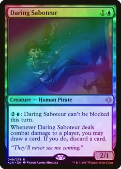Daring Saboteur FOIL Ixalan NM Blue Rare MAGIC THE GATHERING MTG CARD ABUGames - Image 1