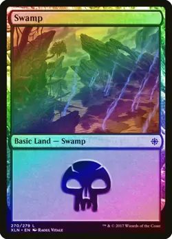 Swamp (270) FOIL Ixalan NM Basic Land MAGIC THE GATHERING MTG CARD ABUGames - Image 1