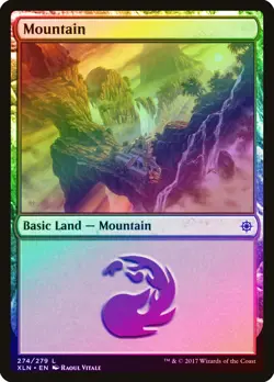 Mountain (274) FOIL Ixalan NM Basic Land MAGIC THE GATHERING MTG CARD ABUGames - Image 1