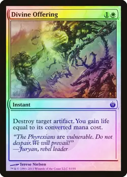 Divine Offering FOIL Mirrodin Besieged NM White Common MAGIC MTG CARD ABUGames - Image 1