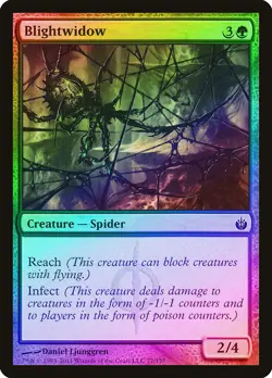 Blightwidow FOIL Mirrodin Besieged NM Green Common MAGIC MTG CARD ABUGames - Image 1