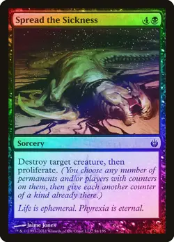 Spread the Sickness FOIL Mirrodin Besieged NM Black Common MAGIC CARD ABUGames - Image 1