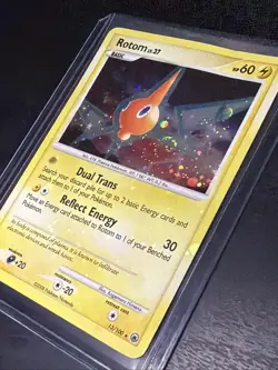 Rotom 13/100 - Majestic Dawn Holo Pokemon Card, 2008 Holo bleed SWIRL 💫🩸 - Image 2