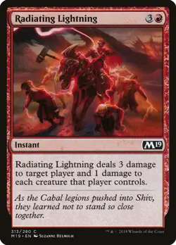Radiating Lightning Core Set 2019 / M19 NM Red Common MAGIC MTG CARD ABUGames - Image 1
