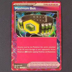 Maximum Belt 117/131 - Prismatic Evolutions - ACE SPEC Holo Pokemon Card - NM - Image 1