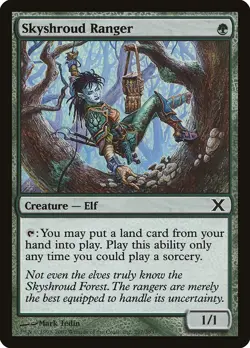 Skyshroud Ranger 10th Edition NM Green Common MAGIC GATHERING CARD ABUGames - Image 1