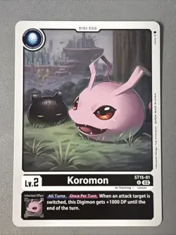 Digimon TCG * Koromon ST15-01 Uncommon * Dragon of Courage * NM Card - Image 1