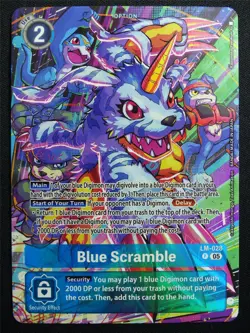 Blue Scramble LM-028 Promo Foil - Digimon Card #2ZZ - Image 1
