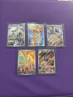 Mixed Lot of 5 Art Rares Pokemon TCG Cards - Image 1