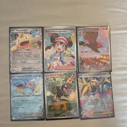 Pokemon TCG Full Art Holo Card Lot Meowth EX Lapras EX Talonflame Tyrunt English - Image 1