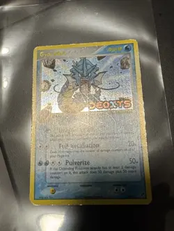 Gyarados EX Deoxys Stamped 8/107 Reverse Holo Pokemon Card Damaged - Image 3