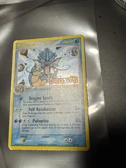 Gyarados EX Deoxys Stamped 8/107 Reverse Holo Pokemon Card Damaged - Image 4