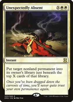 Unexpectedly Absent Eternal Masters NM White Rare MAGIC MTG CARD ABUGames - Image 1