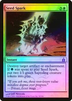 Seed Spark FOIL Ravnica: City of Guilds PLD White Uncommon MTG CARD ABUGames - Image 1