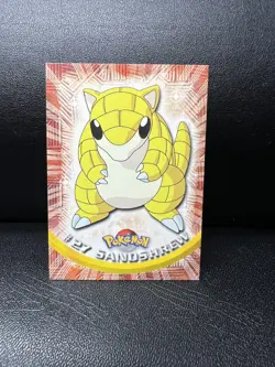 Topps Red Logo Pokemon Card #27 Sandshrew - Image 1