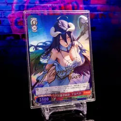 Albedo Overlord Waifu Trading Card Custom Premium Flash Gold Foil Sig Anime ACG - Image 1