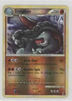 Donphan Reverse Foil Pokemon HeartGold & SoulSilver Call of Legends #42 - Image 1