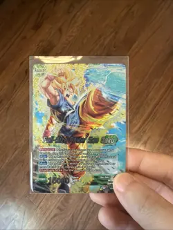 Full Size Power Son Goku P-072 Promo Leader Foil Dragon Ball Super Card Game NM - Image 1
