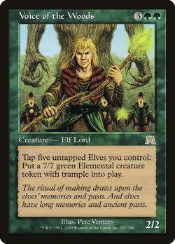 Voice of the Woods Onslaught NM Green Rare MAGIC THE GATHERING CARD ABUGames - Image 1