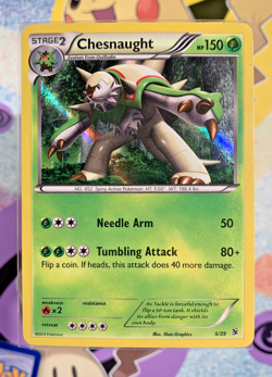 Chesnaught 5/39 – XY Kalos Starter Set Pokemon Card – Holo Rare – 2013 (LP) - Image 1